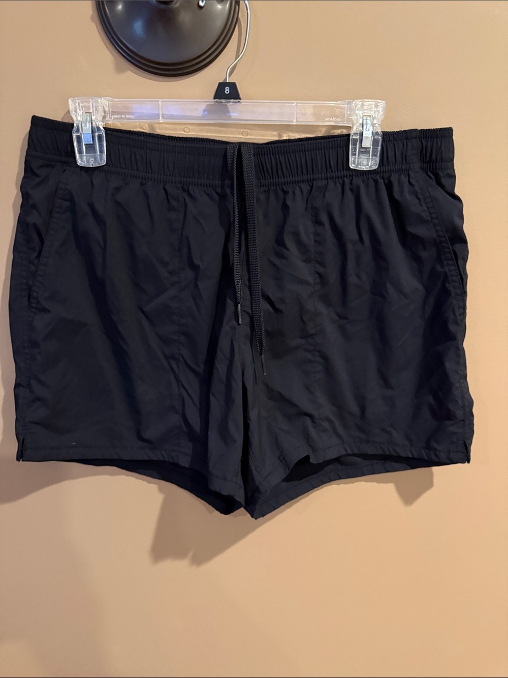 Lands' End Women's Black Swim Athletic Shorts